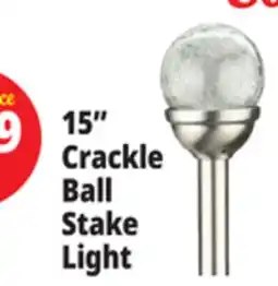Ocean State Job Lot Outdoor Living Accents Solar Crackle LED Garden Stake 15 offer