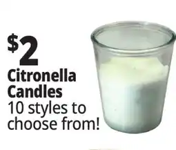 Ocean State Job Lot Citronella Candles offer