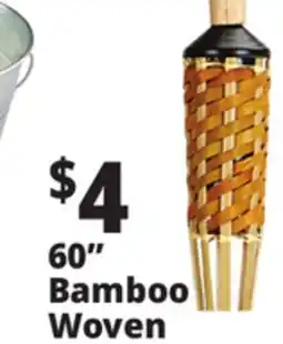 Ocean State Job Lot 60 Woven Bamboo Torch with Cap offer