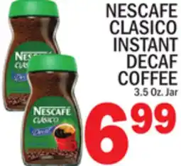 C Town NESCAFE CLASICO INSTANT DECAF COFFEE offer