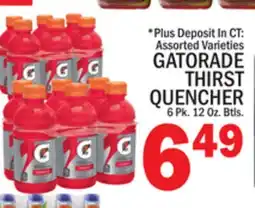 C Town GATORADE THIRST QUENCHER offer