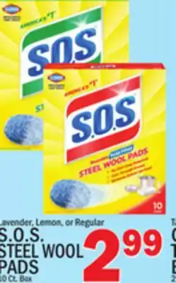 C Town S.O.S. STEEL WOOL PADS offer