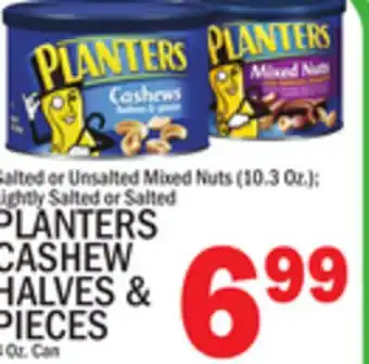 C Town PLANTERS CASHEW HALVES & PIECES offer