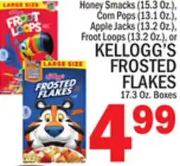 C Town KELLOGG'S FROSTED FLAKES 17.3 Oz. Boxes offer