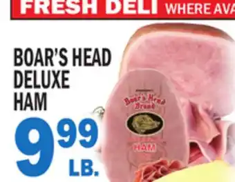C Town BOAR'S HEAD DELUXE HAM offer