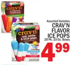 C Town CRAV'N FLAVOR ICE POPS offer
