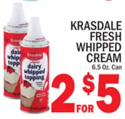 C Town KRASDALE FRESH WHIPPED CREAM offer