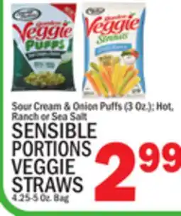 C Town SENSIBLE PORTIONS VEGGIE STRAWS 4.25-5 Oz. Bag offer