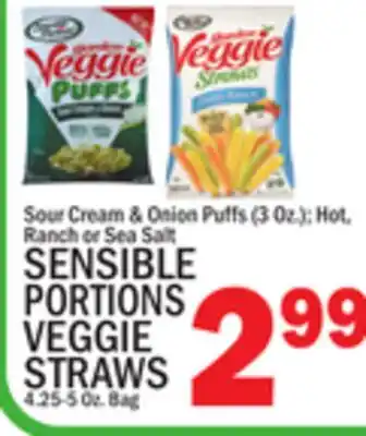 C Town SENSIBLE PORTIONS VEGGIE STRAWS 4.25-5 Oz. Bag offer