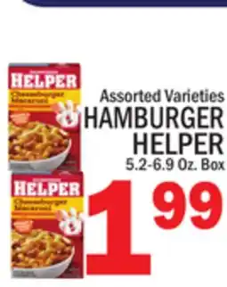 C Town HAMBURGER HELPER offer