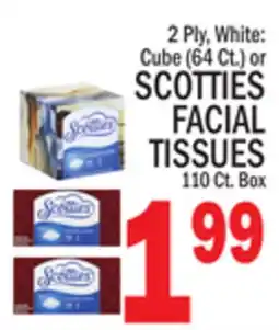 C Town SCOTTIES FACIAL TISSUES, 110 Ct. Box offer