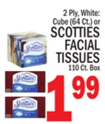 C Town SCOTTIES FACIAL TISSUES, 110 Ct. Box offer