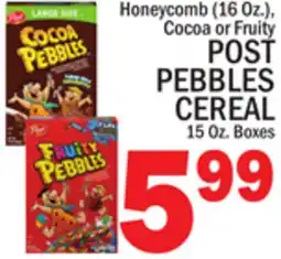 C Town POST PEBBLES CEREAL 15 Oz. Boxes offer