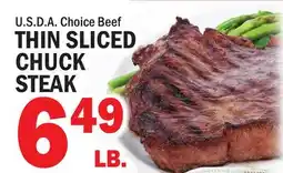 C Town THIN SLICED CHUCK STEAK offer
