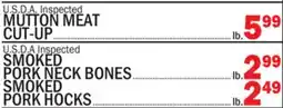 C Town U.S.D.A. Inspected MUTTON MEAT CUT-UP offer