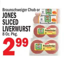 C Town JONES SLICED SLICED LIVERWURST offer