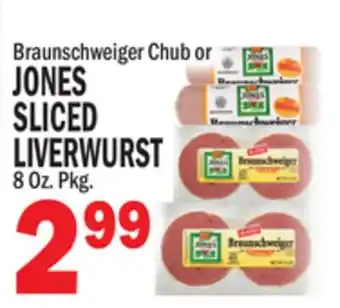 C Town JONES SLICED SLICED LIVERWURST offer