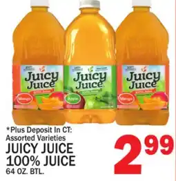 C Town JUICY JUICE 100% JUICE offer