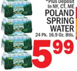 C Town POLAND SPRING WATER offer