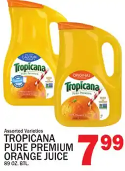 C Town TROPICANA PURE PREMIUM ORANGE JUICE offer
