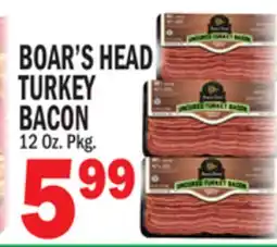 C Town BOAR'S HEAD TURKEY BACON offer