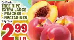 C Town TREE RIPE EXTRA LARGE PEACHES, NECTARINES offer