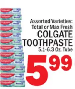 C Town COLGATE TOOTHPASTE offer