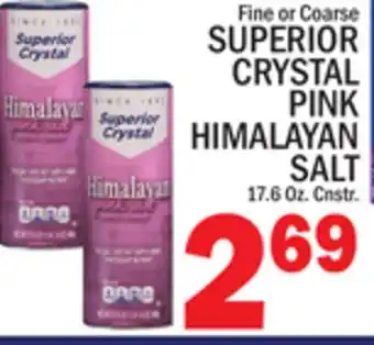 C Town SUPERIOR CRYSTAL PINK HIMALAYAN SALT offer