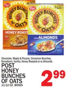 C Town POST HONEY BUNCHES OF OATS offer