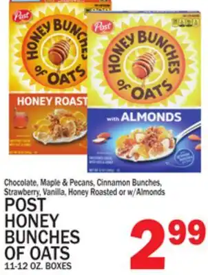 C Town POST HONEY BUNCHES OF OATS offer