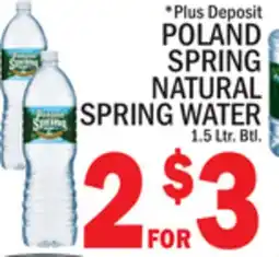 C Town POLAND SPRING NATURAL SPRING WATER offer