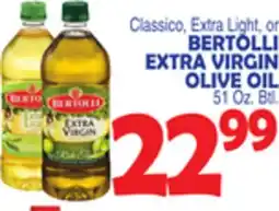 Bravo Supermarkets BERTOLLI EXTRA VIRGIN OLIVE OIL offer