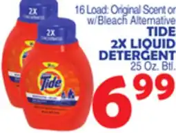 Bravo Supermarkets TIDE 2X LIQUID DETERGENT offer
