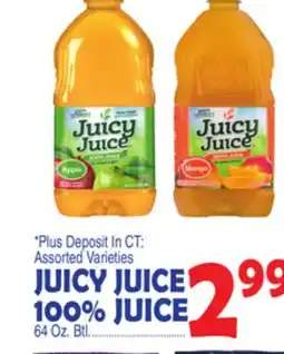 Bravo Supermarkets JUICY JUICE 100% JUICE offer