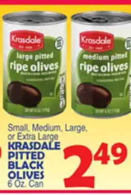 Bravo Supermarkets KRASDALE PITTED BLACK OLIVES offer
