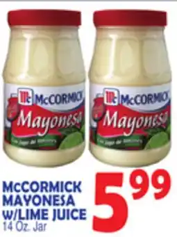 Bravo Supermarkets MCCORMICK MAYONESA W/LIME JUICE offer