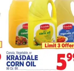 Bravo Supermarkets KRASDALE CORN OIL offer