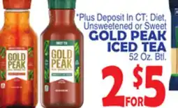 Bravo Supermarkets GOLD PEAK ICED TEA offer
