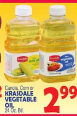 Bravo Supermarkets KRASDALE CANOLA, CORN OR VEGETABLE OIL offer