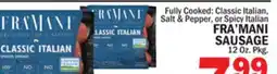 Bravo Supermarkets FRA'MANI SAUSAGE offer