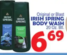 Bravo Supermarkets IRISH SPRING BODY WASH offer