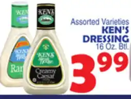 Bravo Supermarkets KEN'S DRESSING offer