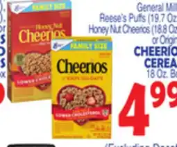 Bravo Supermarkets CHEERIOS CEREAL offer