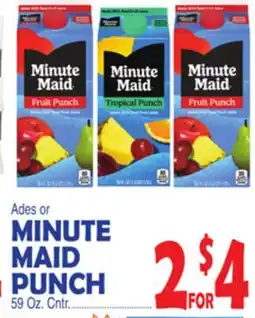Bravo Supermarkets MINUTE MAID ADES OR PUNCH offer