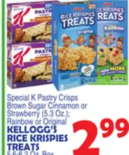 Bravo Supermarkets KELLOGG'S RICE KRISPIES TREATS 5.6-6.2 Oz. Box offer