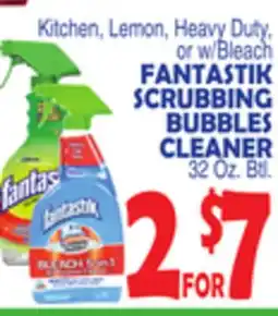 Bravo Supermarkets FANTASTIK SCRUBBING BUBBLES CLEANER offer