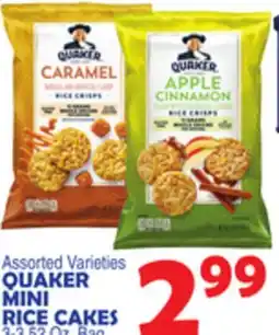 Bravo Supermarkets QUAKER MINI RICE CAKES offer