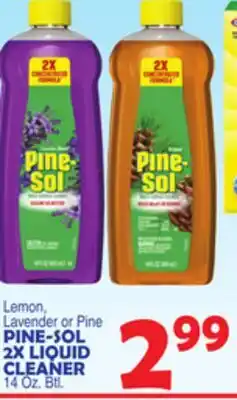 Bravo Supermarkets PINE-SOL 2X LIQUID CLEANER offer
