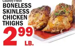 Bravo Supermarkets BONELESS SKINLESS CHICKEN THIGHS offer