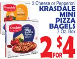 Bravo Supermarkets KRASDALE MINI PIZZA BAGELS offer